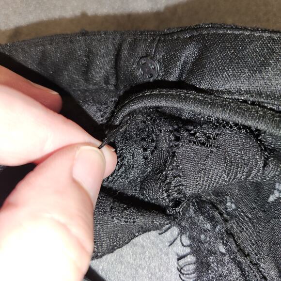 LA NOUVELLE RENASSAINCE Mini Dress Wns 6 Black Lace Feathers Whimsigoth Cocktail - Picture 6 of 14